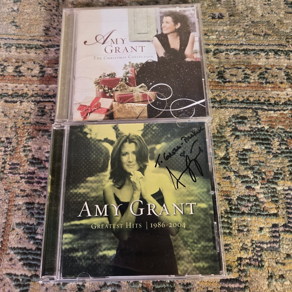 Amy Grant Greatest Hits, 1986-2004 Signed Auto W/additional CD Christmas Collect